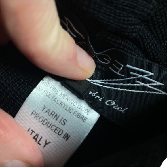 Sabri Ozel Angel Made ITALY sweater Waterfall Cardigan Jacket New w/out tag wool - Picture 6 of 7